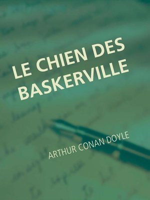 cover image of LE CHIEN DES BASKERVILLE